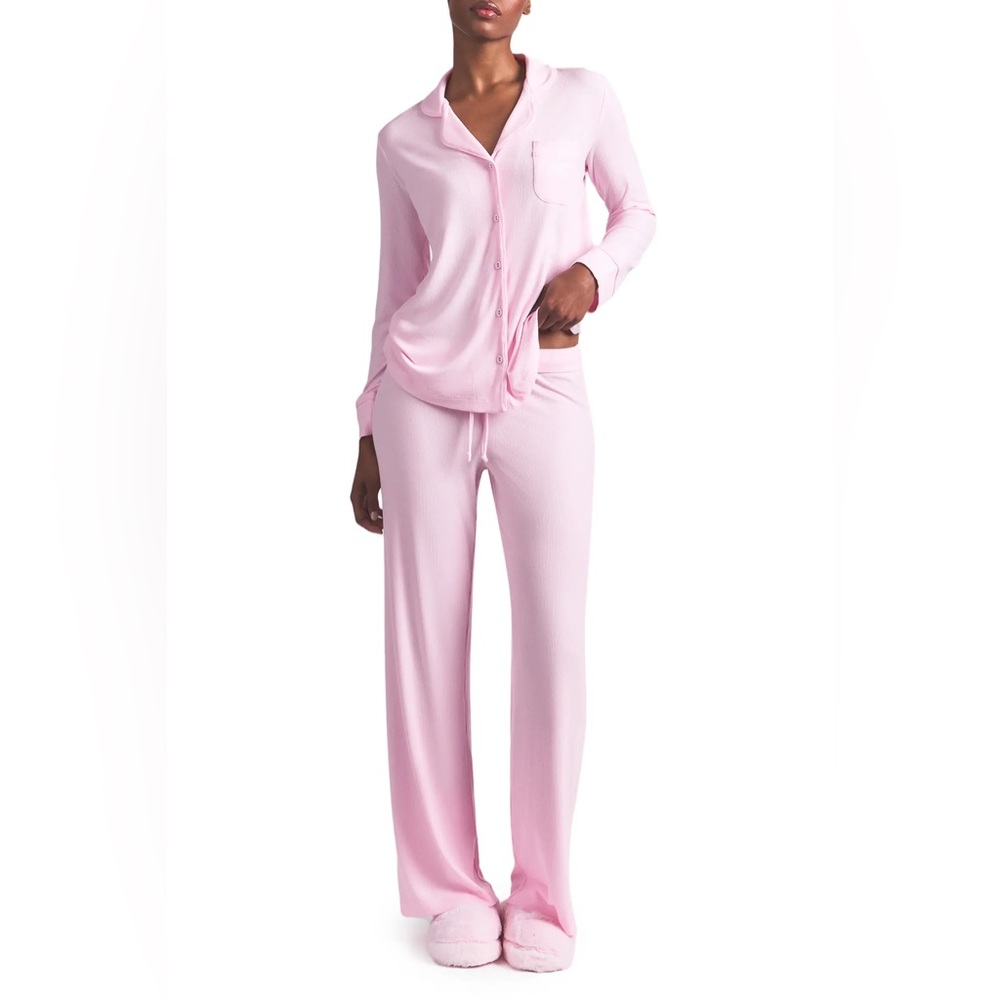 Skims Soft Lounge Pajama Set Cherry Blossom XS
